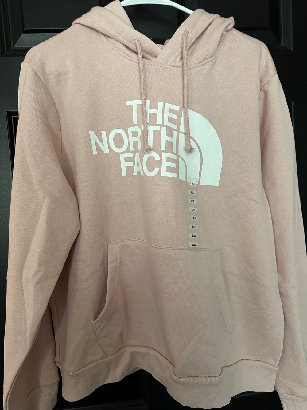 The North Face Dusty Pink Hoodie with White Logo
